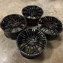 21" Inch Porsche Macan Turbo Style Alloy Wheels Gloss black 5x112 66.6 Image 2