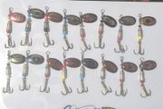 Mepps style fishing spinners size 2 custom blades trout salmon