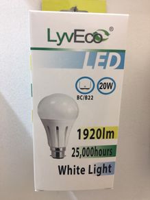 20 W Led Bulb BC High Lumen Output White Light