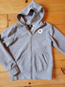 Age 10-12 Grey Converse Hoodie