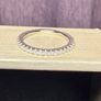 18k White Gold Moissanite Diamond eternity ring Image 3