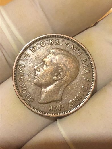 George VI half penny  x 36 Pictures