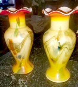 Pair of stunning Murano vase