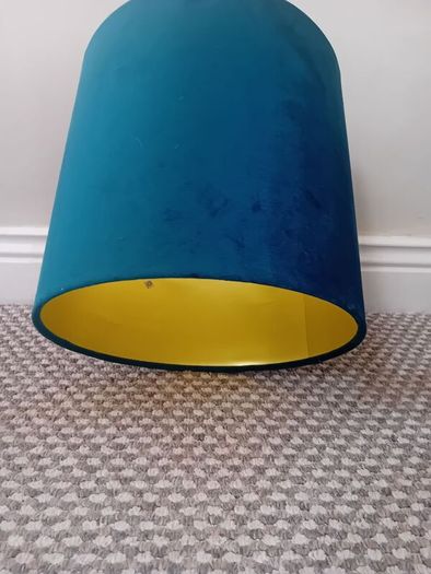 Velvet drum pendant lightshade