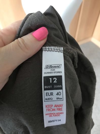 Dunnes Stores khaki dressy top