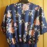Navy Floral Bodysuit Image 2