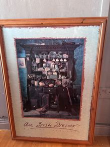 Framed print titled "An Irish Dresser" by photographer Walter Pfeiffer