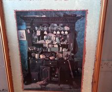 Framed print titled "An Irish Dresser" by photographer Walter Pfeiffer