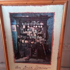 Framed print titled "An Irish Dresser" by photographer Walter Pfeiffer