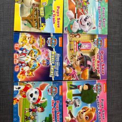 6 Paw Patrol books like new condition