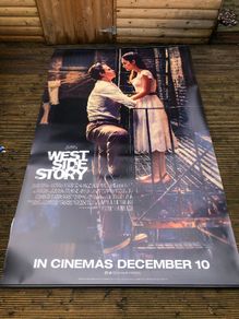 west side story original cinema vynil banner 8x5 foot rare item