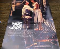 west side story original cinema vynil banner 8x5 foot rare item