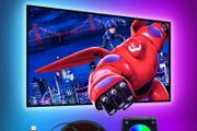 TV LED Backlights 4.5M,Romwish LED Strip Lights with Bluetooth APP Control for 65-75 inch TV, 16 Million Colors, Music Sync Color Changing + Sensitive Mic + Timing Function, Adapter USB Powered