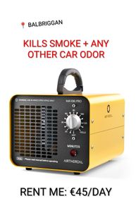 Rent Commercial Ozone Generator - Remove Smoke/Dog Smells from Car