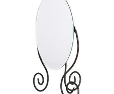 Vintage Ikea Myken Wrought Iron Freestanding Tabletop Mirror