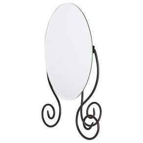 Vintage Ikea Myken Wrought Iron Freestanding Tabletop Mirror