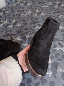 beautiful new comfort fit bliss light weight black  suede boots