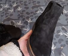 beautiful new comfort fit bliss light weight black  suede boots