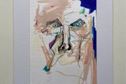 Original art Abstract portrait pop art Art original Art portrait painting contemporary Irish Art abstract painting