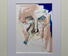Original art Abstract portrait pop art Art original Art portrait painting contemporary Irish Art abstract painting