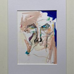 Original art Abstract portrait pop art Art original Art portrait painting contemporary Irish Art abstract painting