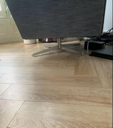 Grey swivel chair