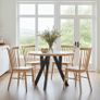 Modern Oak Extendable Dining Table 100cm to 180cm Image 2