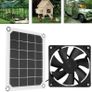 BRAND NEW 6V 10W 6inch Outdoor Solar Power Panel Exhaust Fan IP65 Waterproof USB Charging fan Image 4