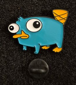 Perry the platypus, Pin back badge.