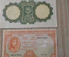 Two Eire Banknotes