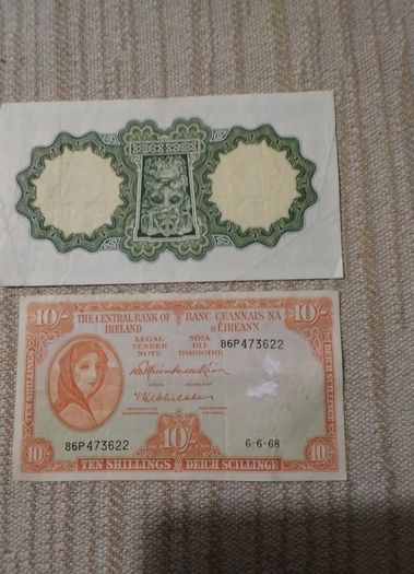 Two Eire Banknotes