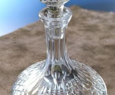 Vintage Waterford Crystal Lismore Large Ships Decanter Mint Gothic Mark
