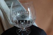 2 Galway Cut Crystal Brandy Glasses