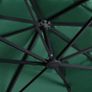 Cantilever Umbrella with LED Lights and Aluminium Pole 400x300 cm Green Image 3