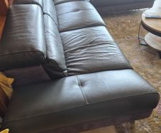 Leather corner sofa