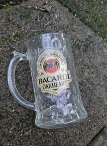 Bacardi Oakheart glasses x3