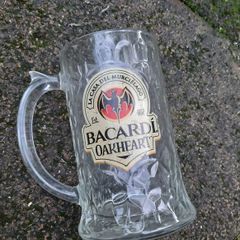 Bacardi Oakheart glasses x3