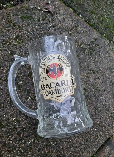 Bacardi Oakheart glasses x3