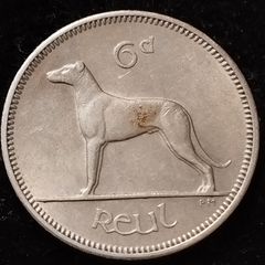 Ireland - 1960 - 6 Pence - Wolfhound - KM.13a - [158]