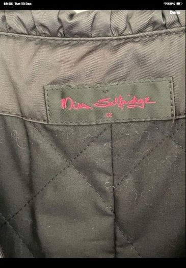 jacket miss selfridge shawl collar parka inspired jacket size 12