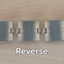 Quality polished stone mid-century modernist 7" link gilt bracelet Costume FREEPOST Image 7