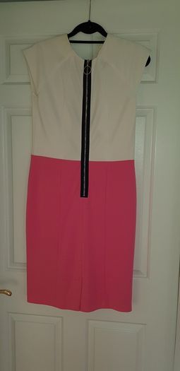 Ladies Dress Regine Pink & Cream