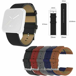 Watchbands For Fitbit Versa Strap Leather Wrist Band Straps Genuine Leather Bracelet Pin buckle Strap New