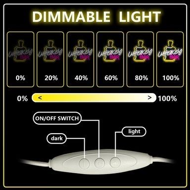 LED Neon  Whiskey Bar  Wall Sign USB Powered Decorative Light USB Powered