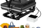 Hybrid Heat Press, 380 x 380 mm, 5-in-1 Multifunction, Heat Up Fast and Even, All-New Patented Design, Easy to Control, Sublimation Press Machine for T-shirts/Mugs/Tumblers/Caps/Plates, Black