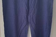 Linen mix navy trousers size 16