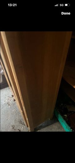 Solid oak cabinet
