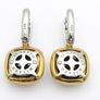 Y2k Italian Designer Sterling Silver Ti Sento Milano Faceted Crystal Earrings Image 4