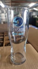 Rockshore and Hop House pint glasses