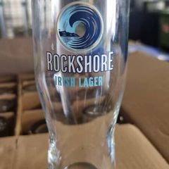 Rockshore and Hop House pint glasses